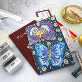 Couverture de passeport avec papillon