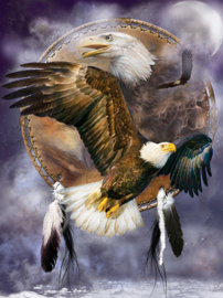 Dream Catcher - Spirit Eagle - Artwork by Carol Cavalaris