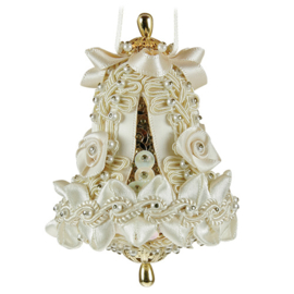 Small Wedding Bell Ivory/Gold