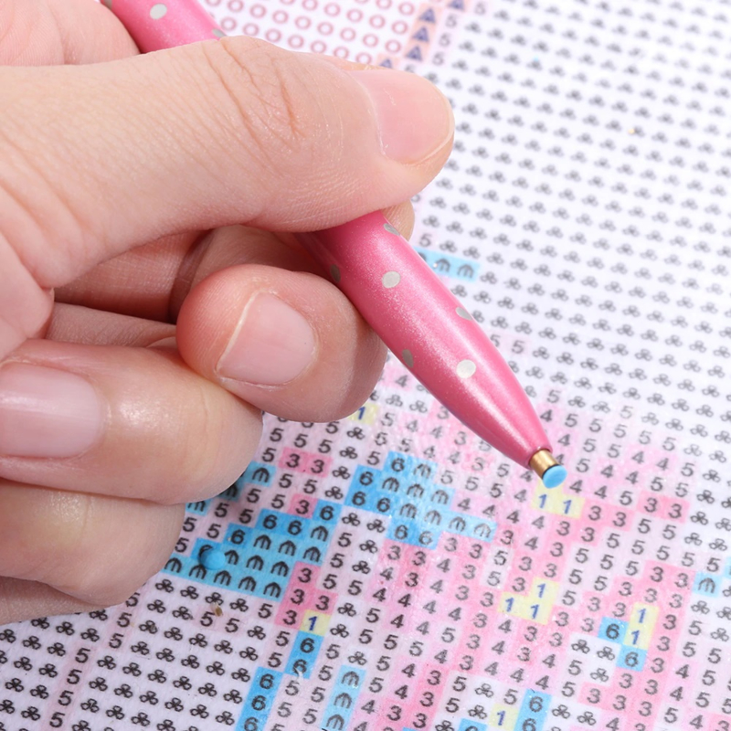 bovenstaand specificeren stoel Roze pen met stippen en diamand | Pennen en Wax | Creaidee