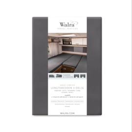 Walra Jersey hoeslaken 3-delig achter bedden  antraciet of licht grijs  caravans en campers