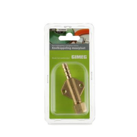 GIMEG SLANGPILAAR MET KNELKOPPELING 6/8 MM OP MUURPLAAT