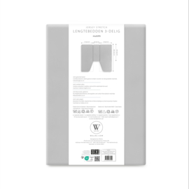 Walra Jersey hoeslaken 3-delig achter bedden  antraciet of licht grijs  caravans en campers