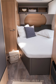 Molton matrasbeschermer Frans bed links wit