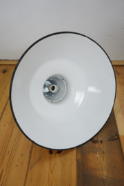 Emaille lamp zwart