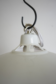 Emaille lamp wit