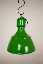 Emaille lamp groen