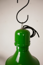 Emaille lamp groen