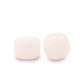 6 mm rondellen glaskralen Light peach pink, 10 stuks