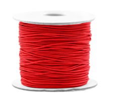 Gekleurd elastisch draad 0,8mm Red, 5 meter