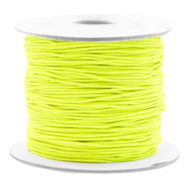 Gekleurd elastisch draad 0,8mm Fluor yellow, 5 meter
