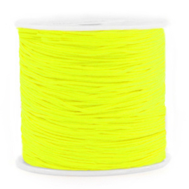Macramé draad 0.8mm Neon yellow (10 meter)