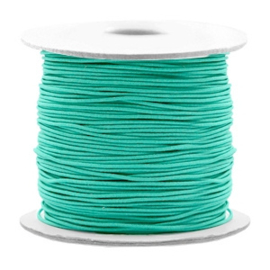 Gekleurd elastisch draad 0,8mm Turquoise green, 5 meter