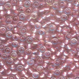 Miyuki rocailles 6/0 Pearlized crystal AB pink, 5 gram