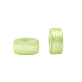 Polaris kralen 6mm Bright lime green, 4 stuks