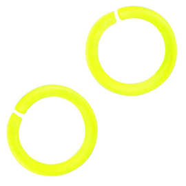 Gekleurde buigringen 10mm Neon yellow, 10 stuks