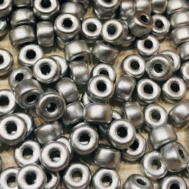Matubo beads 2/0 -Matte - Metallic Silver, 10 stuks