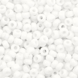 Miyuki rocailles 8/0 Opaque white, 10 gram