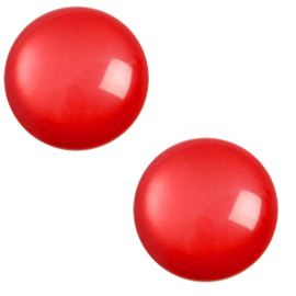 12 mm classic Cabochon Polaris Elements shiny Flame scarlet red