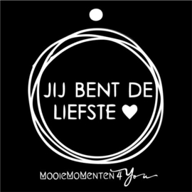 MM4Y Wenskaartje ''Jij bent de liefste"