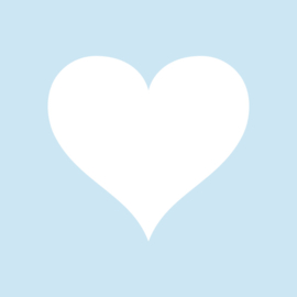 Baby Blauw -Wit  55MM X55MM