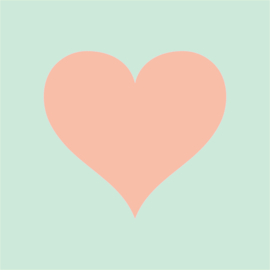 Mint -Zalm  55MM X55MM
