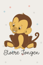 Aapje  Stoere Jongen -Creme 55MM X85MM