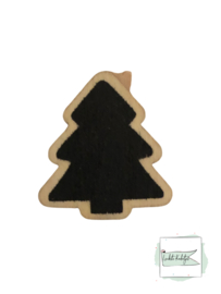 Knijpertjes Kerstboom bordkrijt zwart