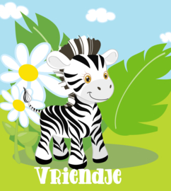 Jungle Baby Zebra met naam