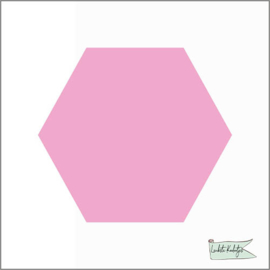 Hexagon Sticker Roze