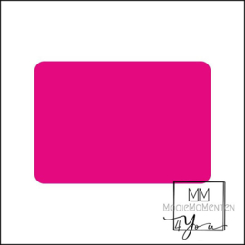 36mm x 25mm Rechtkant  Fluor Pink