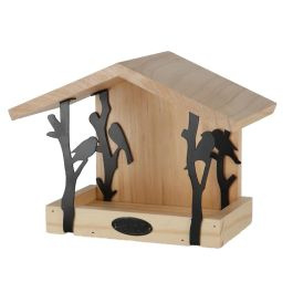 Vogelvoedertafel voor aan muur