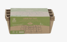 Vezel potjes 6 cm vierkant (30 st)