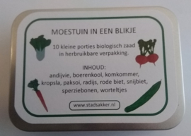 Moestuin in een blikje