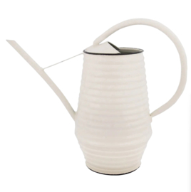 Metalen gietertje - roomwit