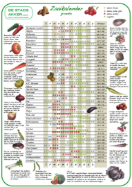 Tuinposter: Zaaikalender Groente