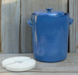 Zuurkoolpot Blauw 6 liter