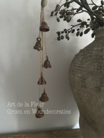 Belletjes | Touw met roest klokjes m