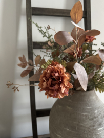 Kunst boeket warme tinten