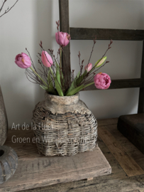 Kunst Tulpen ( 6 )  met Ptilotus en Gagel