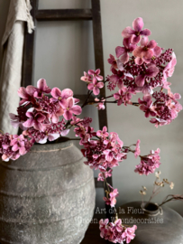 Kunst tak Hydrangea Donker Roze prachtig vol 109 cm