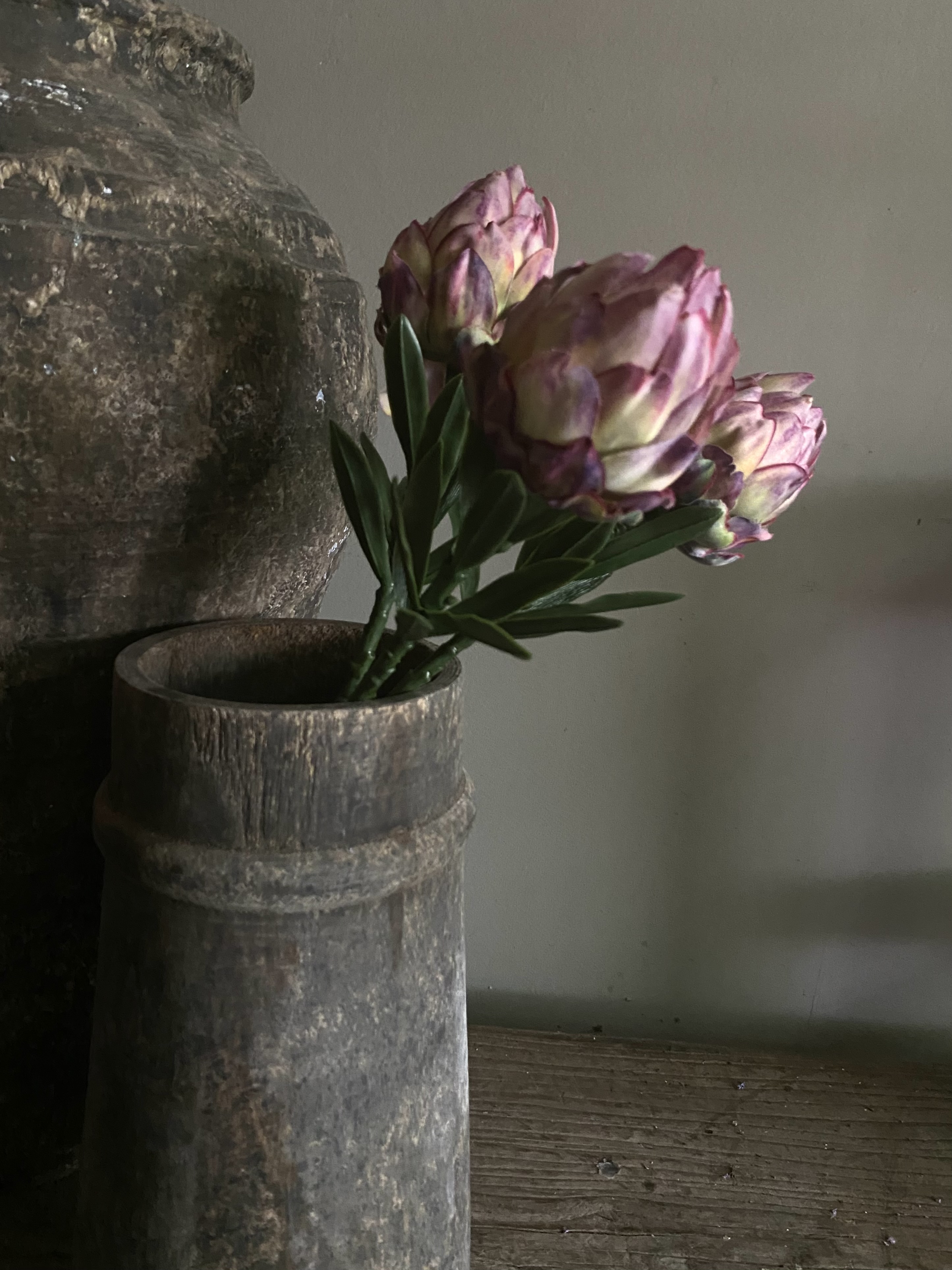 3 x Artisjok 36 cm roze