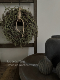Krans | Bonsai Krans met kunst asparagus ruim 30 cm