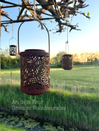 Roestige lampionnen maat M