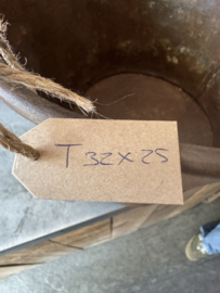 Oud uitziende emmer  T 32 x 25