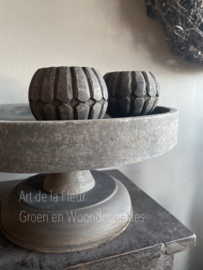 Houten Waxinehouder Buru Carve | Island Collection