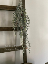 Kunst tak Cedrus met dennenappeltjes 92 cm
