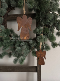 Hanger | Kerst engel hanger 12 cm roest