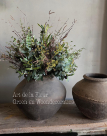 Kunst groen boeket lekker vol !