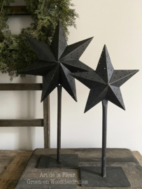 Metalen ster op voet | Medium 72 cm
